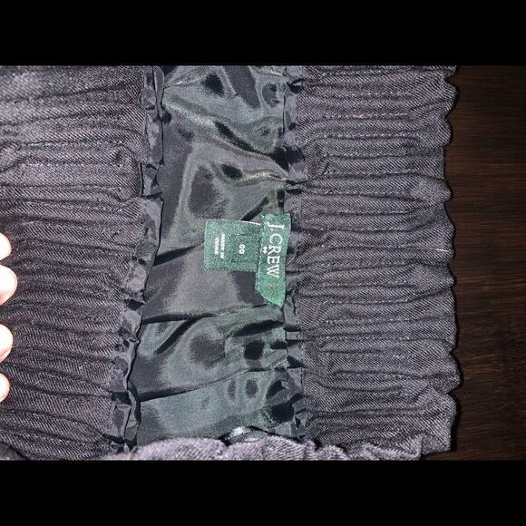 J.Crew Black Wool Sidewalk Skirt size 00 - Picture 2 of 3